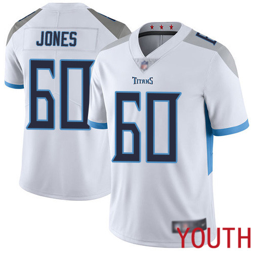 Tennessee Titans Limited White Youth Ben Jones Road Jersey NFL Football #60 Vapor Untouchable